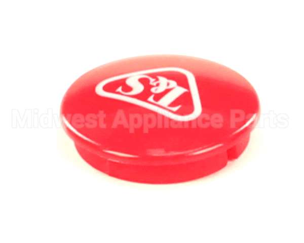 001193-19NS T&S Brass Snap-In Index Button, Red (T&S Logo)