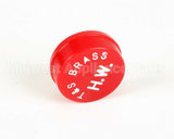 001194-45 T&S Brass Snap-In Index Button, Red (Hot Water)