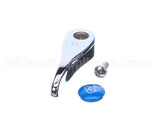 001636-45NS T&S Brass Lever Handle, Blue Index (T&S Logo), Scr