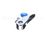 001636-45NS T&S Brass Lever Handle, Blue Index (T&S Logo), Scr