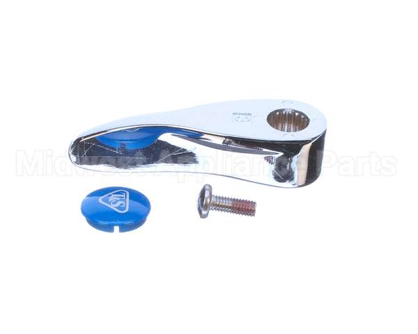001636-45NS T&S Brass Lever Handle, Blue Index (T&S Logo), Scr