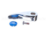 001636-45NS T&S Brass Lever Handle, Blue Index (T&S Logo), Scr
