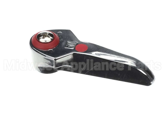001637-45AM T&S Brass Lever Handle, Red Index (Hot), Screw W/