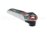 001637-45AM T&S Brass Lever Handle, Red Index (Hot), Screw W/