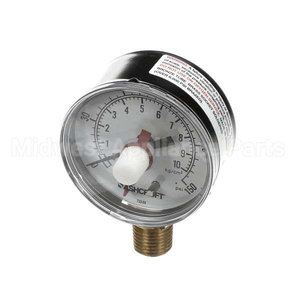 00211907 Compatible Multiplex Gauge 0-150 Psi 1/4Npt B Tmmnt