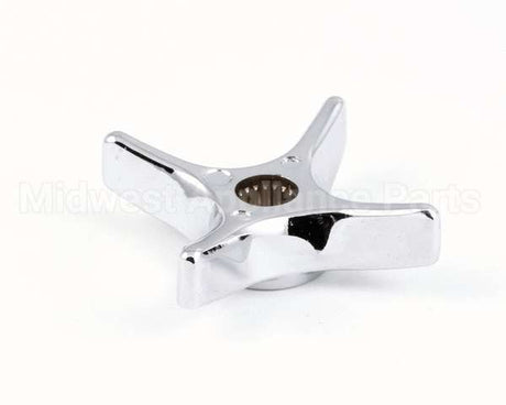 002521-45 T&S Brass 4-Arm Kitchen Handle, Chrome-Plated