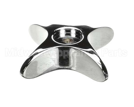 002521-45NS T&S Brass 4-Arm Kitchen Handle, Chrome-Plated