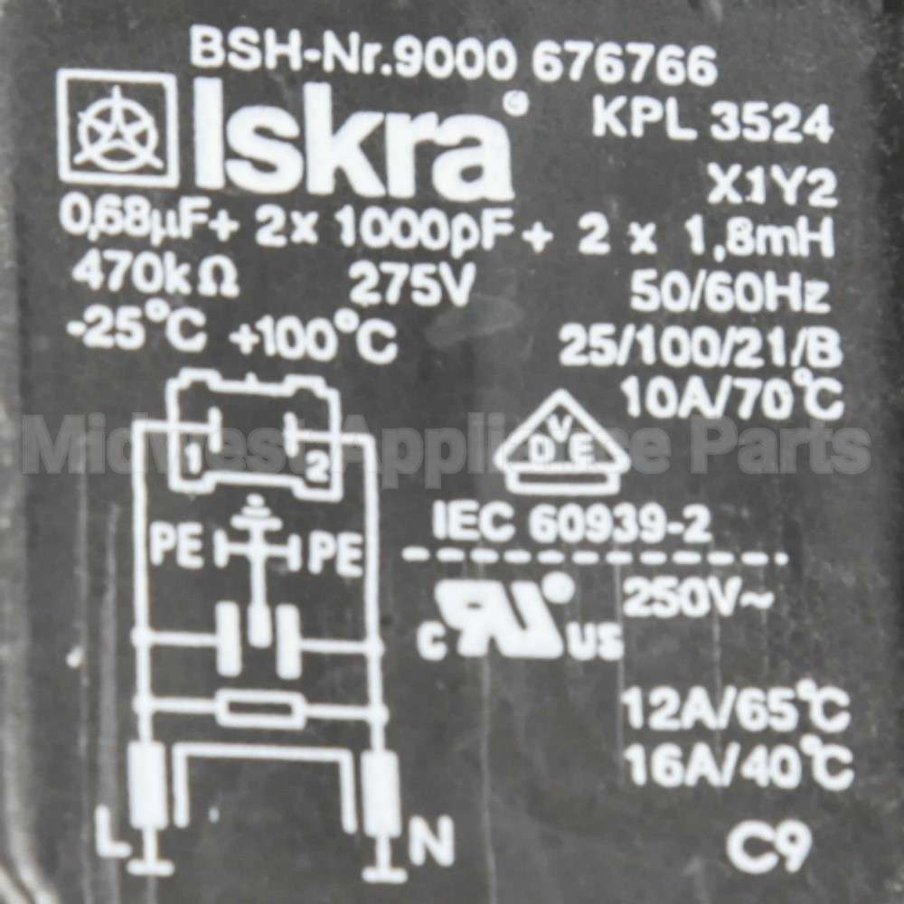 00429052 Bosch Capacitor-Interference