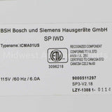 00707593 Bosch Ice Maker