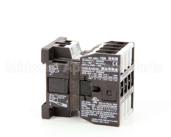 007080 Electrolux Professional Contactor; 220-240V 50Hz/240-264 60Hz