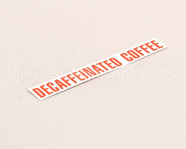 00879.0000 Bunn Decal, Decaffeinated Coffee
