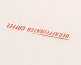 00879.0000 Bunn Decal, Decaffeinated Coffee
