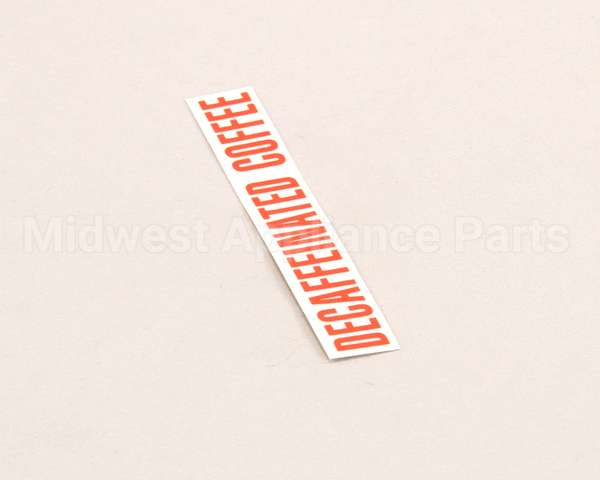 00879.0000 Bunn Decal, Decaffeinated Coffee