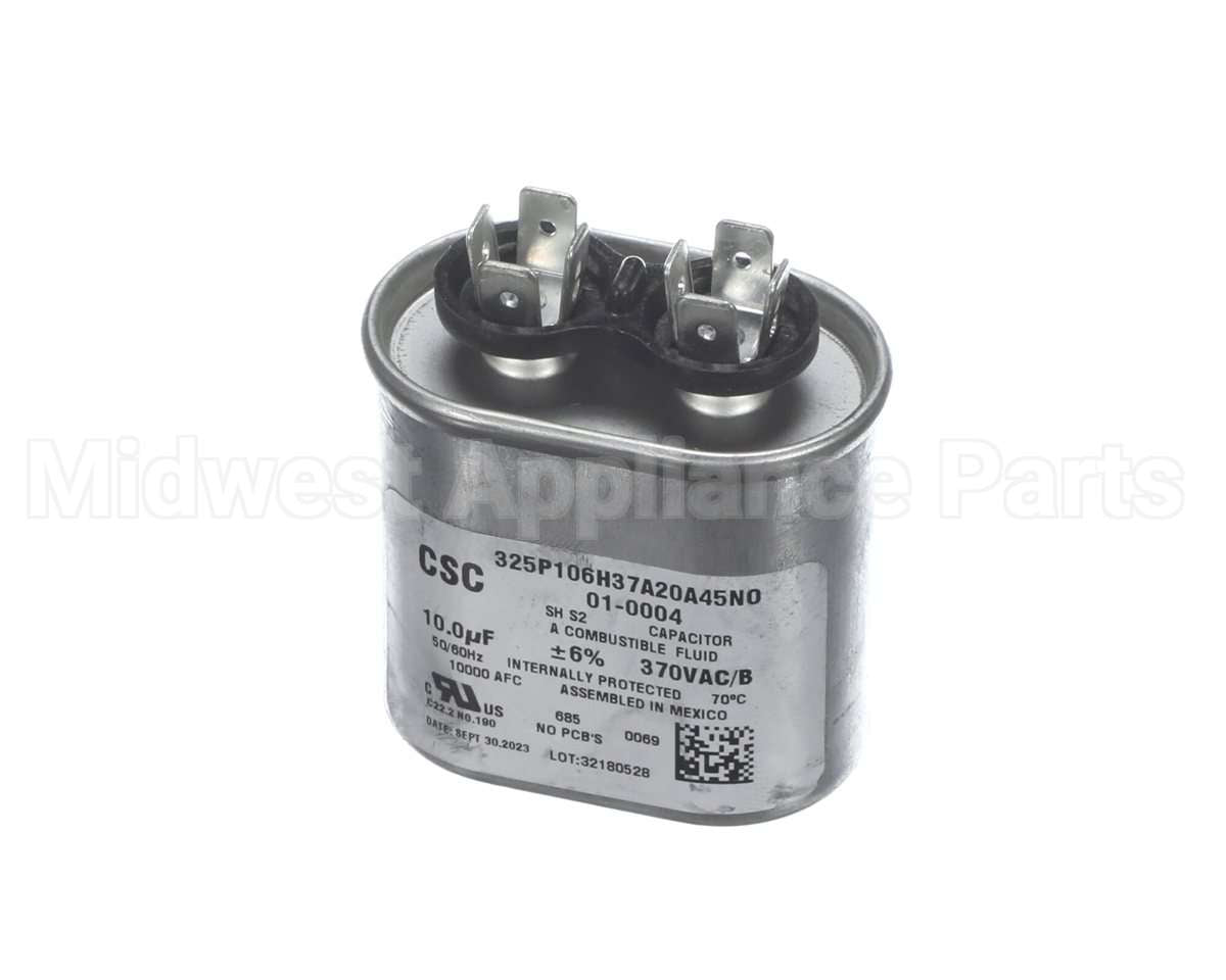 01-0004 Nortek Run Cap,Oval,370V,10Uf