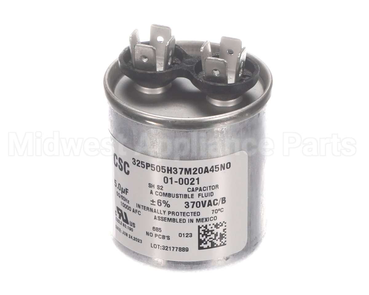01-0021 Nortek Run Cap,Round,370V,5Uf