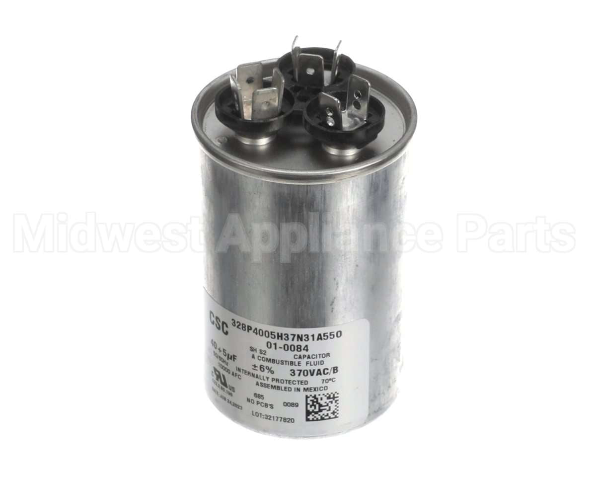 01-0084 Nortek Run Cap,Dual Round,370V,5+40Uf