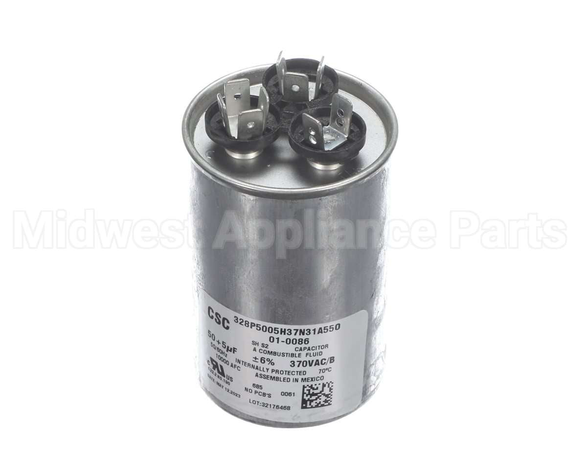 01-0086 Nortek Run Cap,Dual Round,370V,5+50Uf