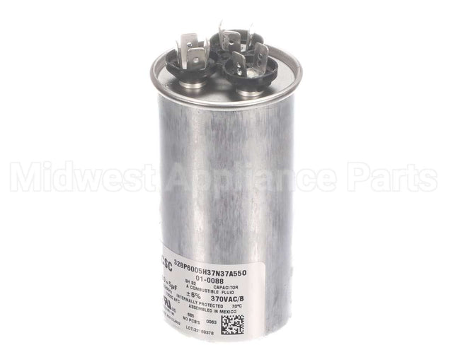01-0088 Nortek Run Cap,Dual Round,370V,5+60Uf