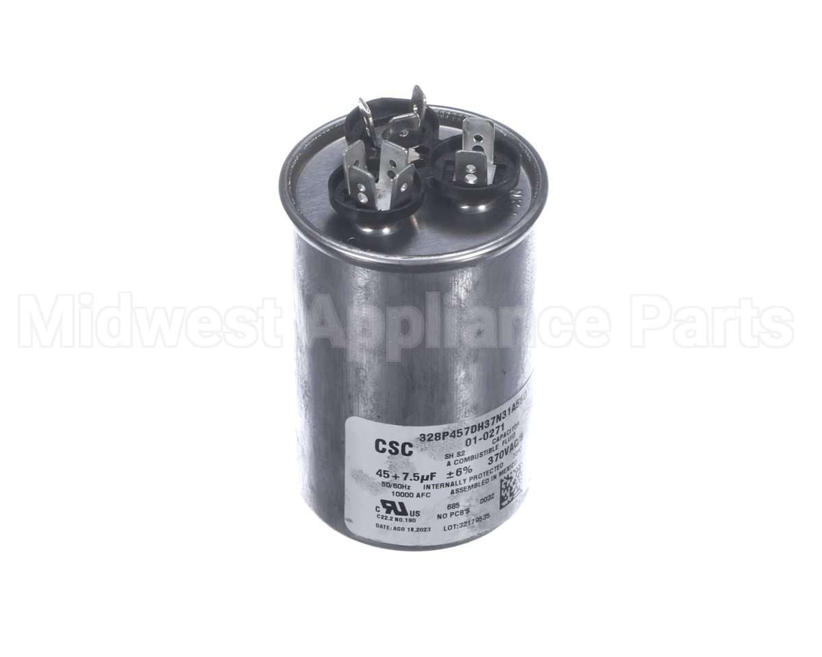 01-0271 Nortek Run Cap, Dual Round,370V,7.5+45Uf