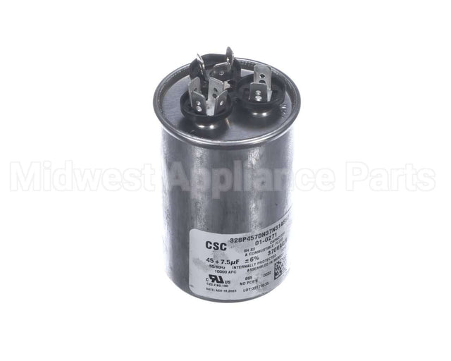 01-0271 Nortek Run Cap, Dual Round,370V,7.5+45Uf