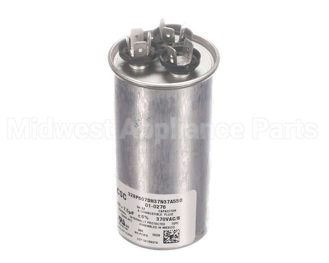 01-0276 Nortek Run Cap,Dual Round,370V,7.5+60Uf