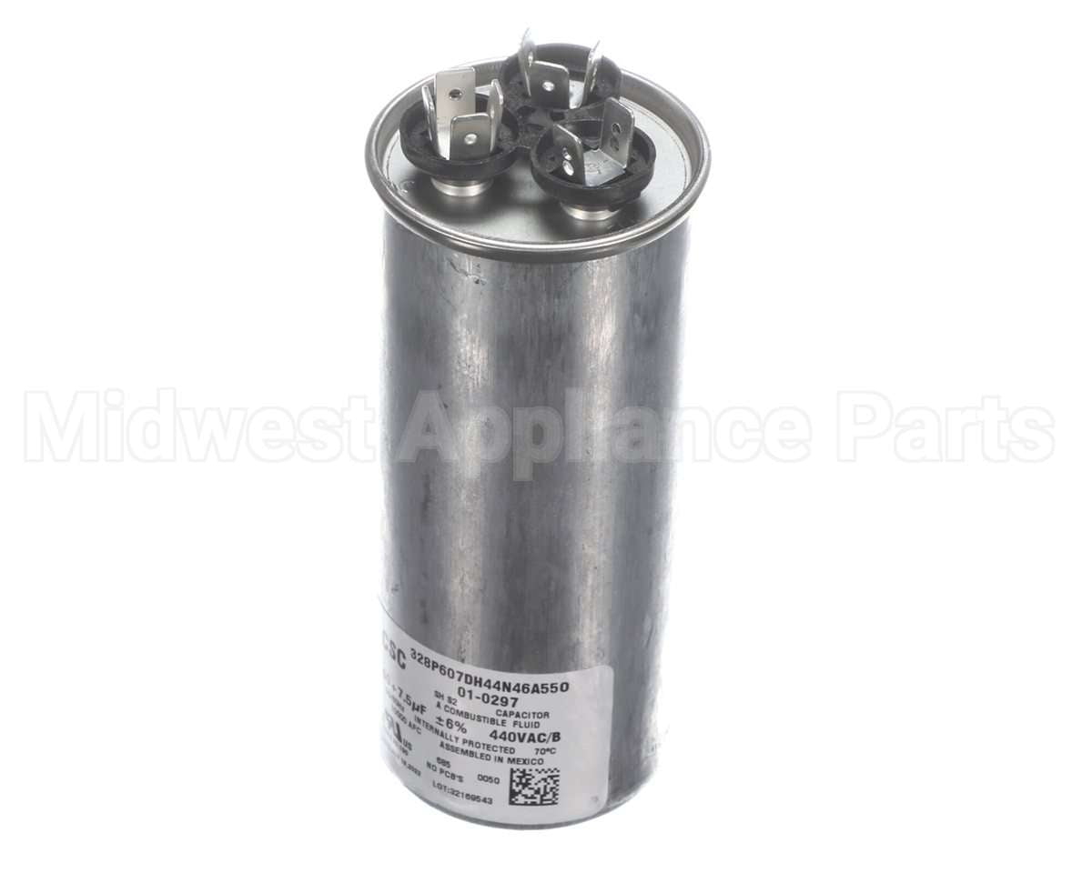 01-0297 Nortek Run Cap,Dual Round,440V,7.5+60Uf