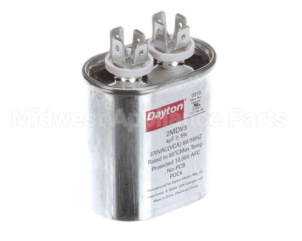 01-1000V8-00111 Baxter Capacitor,4Mfd,370Vac,Oval
