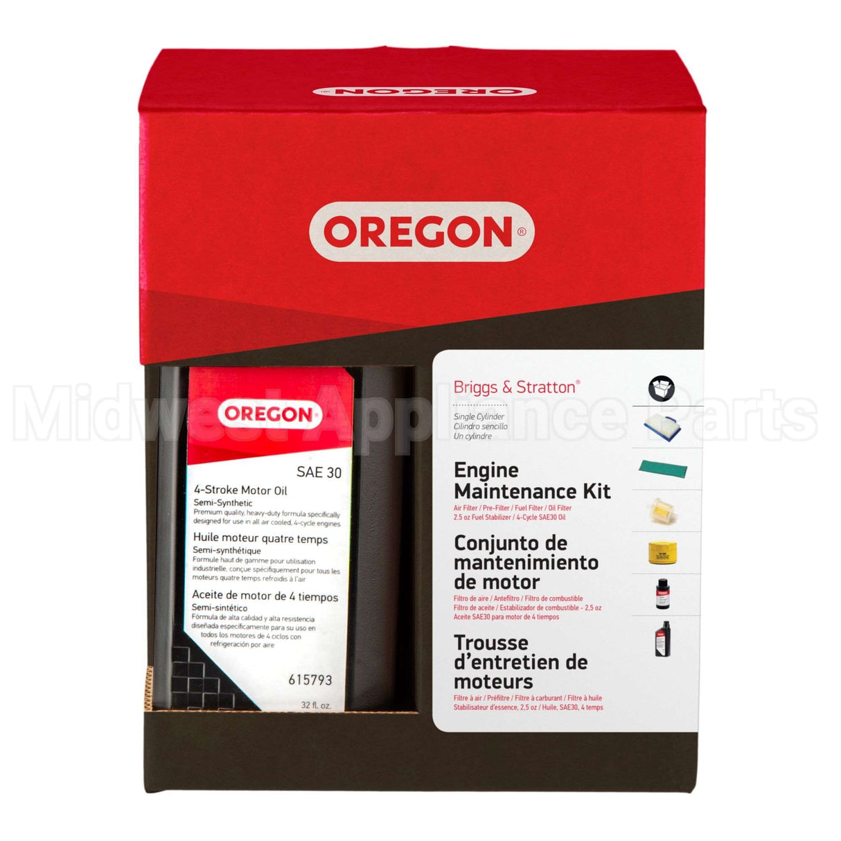 01-105 Oregon Maint. Kit Briggs Single