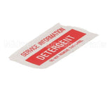 01000485 Glastender Decal, .75X1.877, Detergent