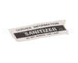 01000486 Glastender Decal, .75X1.877, Sanitizer