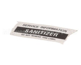 01000486 Glastender Decal, .75X1.877, Sanitizer