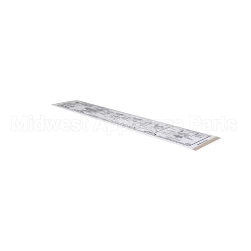 01000487 Glastender Decal, Cleaning Instruction, C