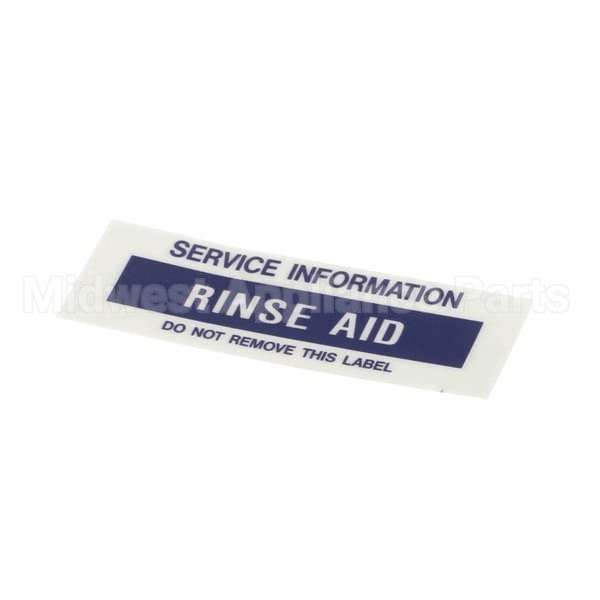 01000489 Compatible Glastender Decal, .75X1.877, Rinse Aid, G