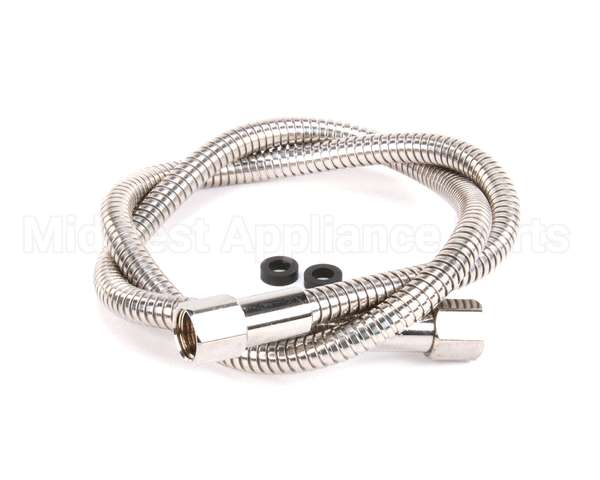 013E-48H T&S Brass Flexible Stainless Steel Hose, 48 Length