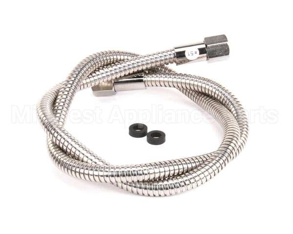 013E-48H T&S Brass Flexible Stainless Steel Hose, 48 Length