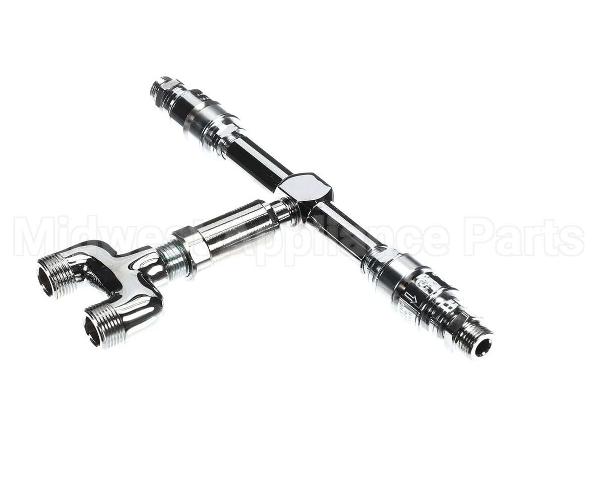 017212-40 T&S Brass Y Fitting & Vb Swivel Tee W/ (2) Vacuum