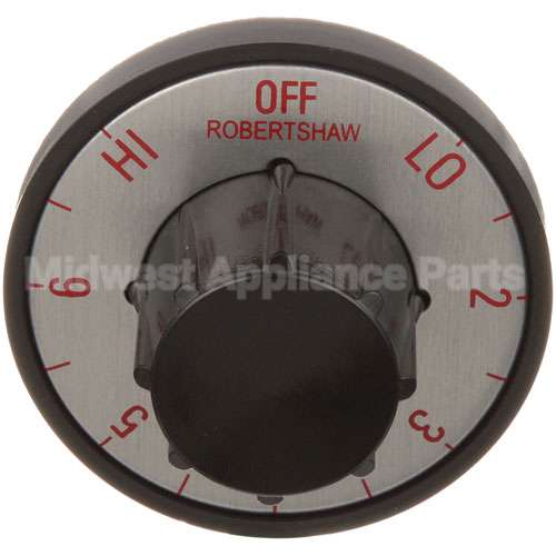 0177950 Compatible Seco Black Knob 2 D, Off-Low-2-6-Hi