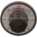 0177950 Compatible Seco Black Knob 2 D, Off-Low-2-6-Hi