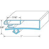 02-14160-2001 Compatible Anthony Door Gasket 21-9/16 W X 59 L D2D