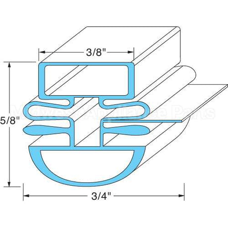 02-71304 Compatible Master-Bilt Door Gasket
