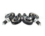 0250500 Town Food Service Casters Set Of 4 5 Dia. (2 W & 2 Wo B