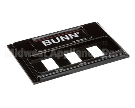 02610.0012 Bunn Front End Cap Assembly, Blk Pour-O