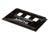 02610.0012 Bunn Front End Cap Assembly, Blk Pour-O