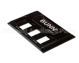 02610.0012 Bunn Front End Cap Assembly, Blk Pour-O