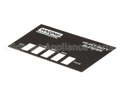 026724 Waring Name Plate