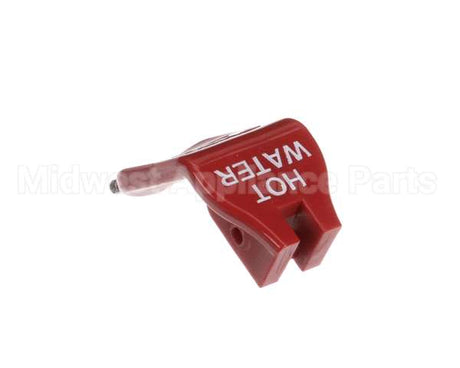 02861.1006 Bunn Kit, Faucet Handle Push Red-Warning Hot