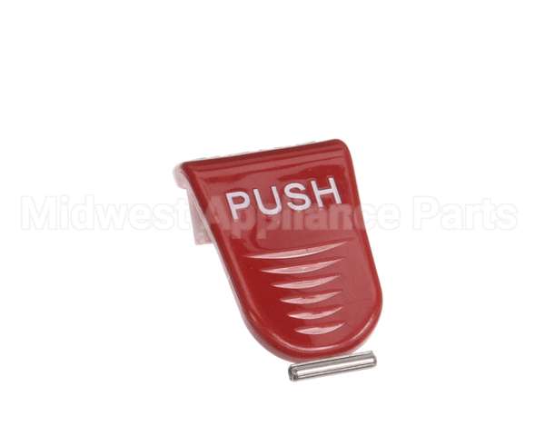 02861.1006 Bunn Kit, Faucet Handle Push Red-Warning Hot
