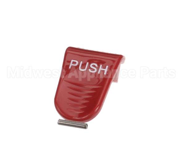 02861.1006 Bunn Kit, Faucet Handle Push Red-Warning Hot