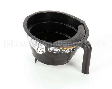03021.0008 Bunn Funnel Assembly,Blk-Center Outlet