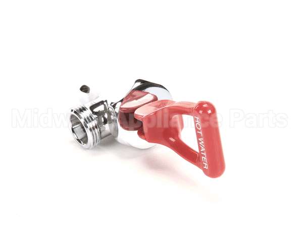 03287.0006 Bunn Faucet Assembly, Crm W/Red Handle